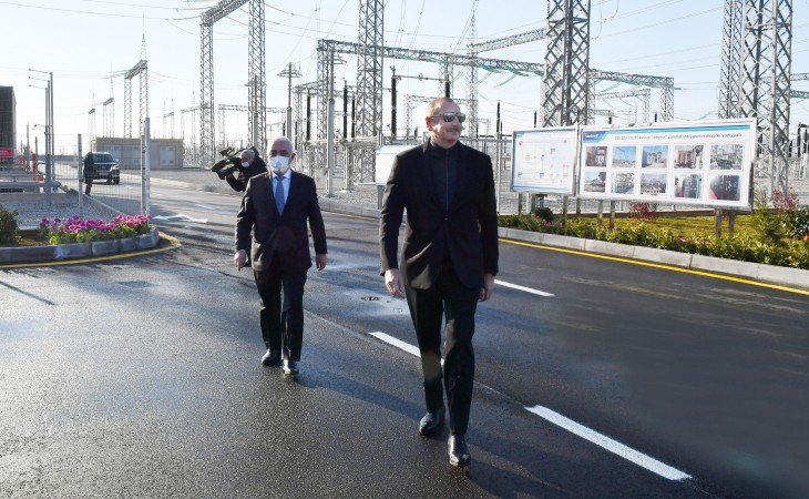 President Ilham Aliyev inaugurated newly renovated 330 kV “Yashma” junction substation