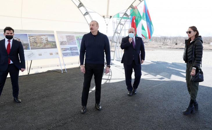 Foundation stone for 209-apartment new residential complex was laid in Aghdam