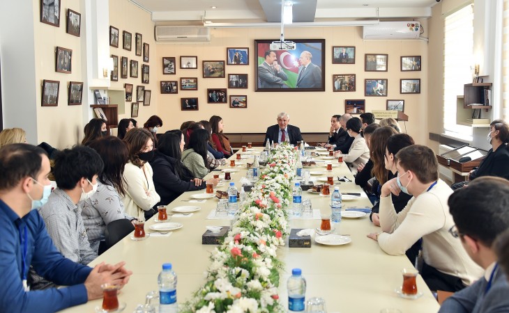 Azərbaycan Dillər Universitetində XI Beynəlxalq Multikulturalizm Qış Məktəbinin iştirakçıları ilə görüş olub