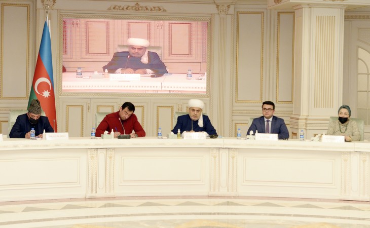 Qafqaz Müsəlmanları İdarəsində Beynəlxalq Multikulturalizm Qış Məktəbinin iştirakçıları ilə görüş keçirilib