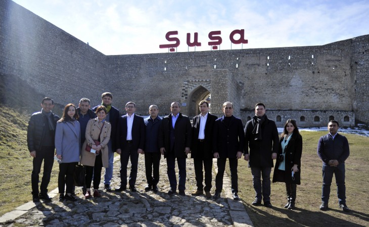 Moldova parlamentinin sədri İqor Qrosu Füzuli və Şuşaya səfər edib
