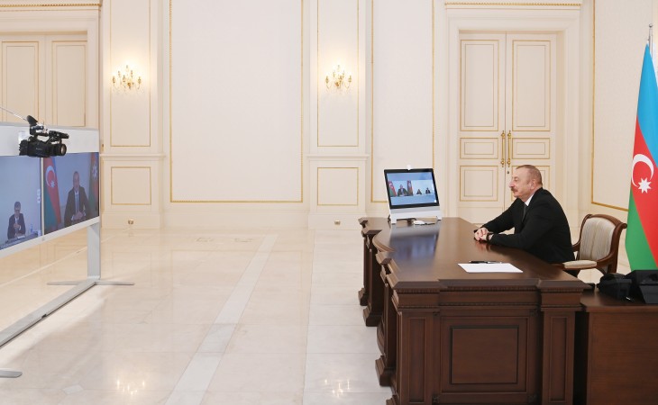 President Ilham Aliyev received in video format energy minister of Romania and special envoy of President of Romania