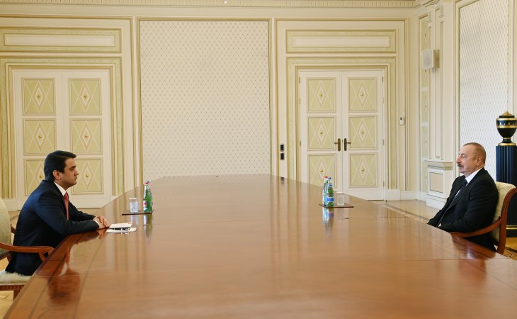 President Ilham Aliyev received Speaker of Majlisi Milli, Supreme Assembly of National Parliament of Tajikistan