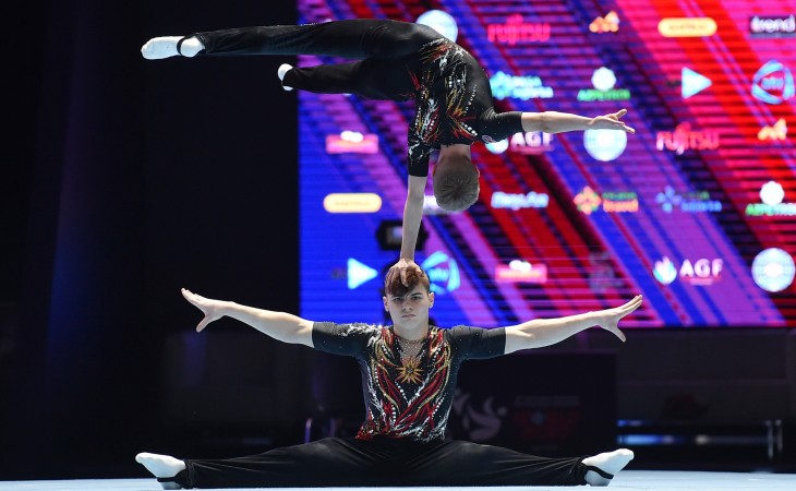 Bakıda akrobatika gimnastikası üzrə 12-ci dünya yaş qrupları yarışları davam edir