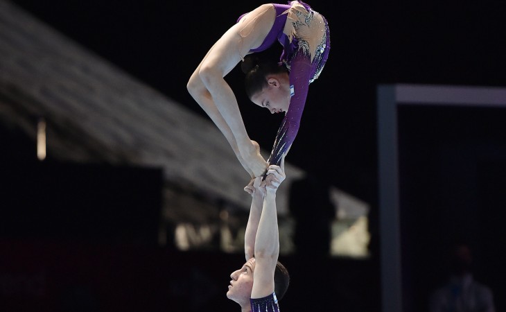 Bakıda akrobatika gimnastikası üzrə 12-ci dünya yaş qrupları yarışlarının ikinci gününə start verilib