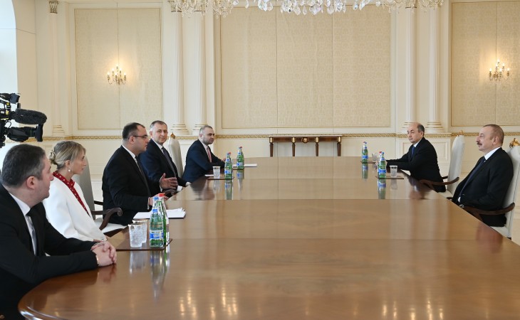 President Ilham Aliyev received delegation led by Justice Minister of Georgia