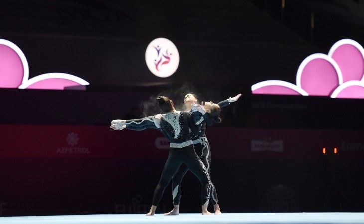 Bakıda keçirilən akrobatika gimnastikası üzrə 28-ci dünya çempionatının birinci gününə yekun vurulub