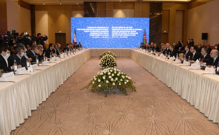 Azərbaycan ilə İran arasında iqtisadi, ticarət və humanitar sahələr üzrə Dövlət Komissiyasının 15-ci iclası keçirilib