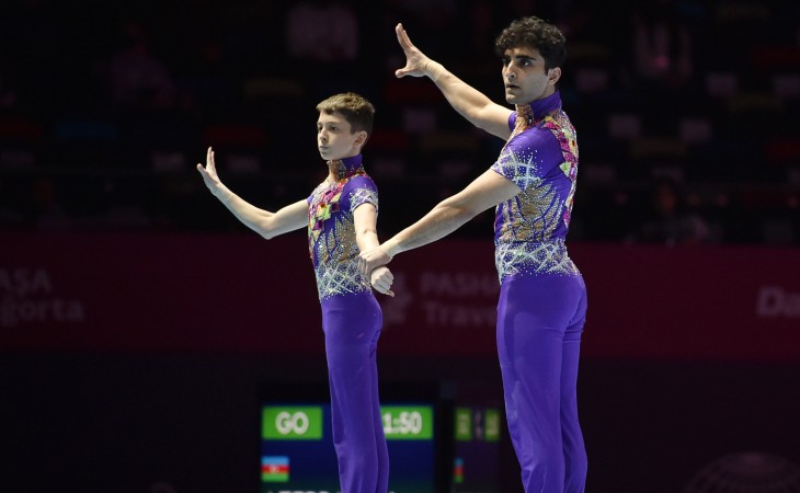Azərbaycanın kişi cütlüyü akrobatika gimnastikası üzrə dünya çempionatının sonuncu günündə altıncı olub