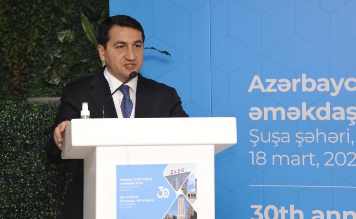 Prezidentin köməkçisi: Azərbaycan beynəlxalq sülhə və təhlükəsizliyə töhfəsini verir