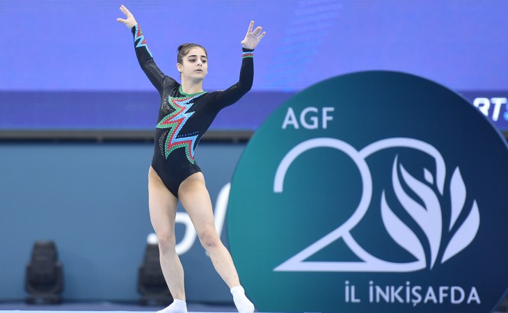 Qadın gimnastlarımız dünya kuboku yarışlarında növbəti çıxışlarını təqdim ediblər