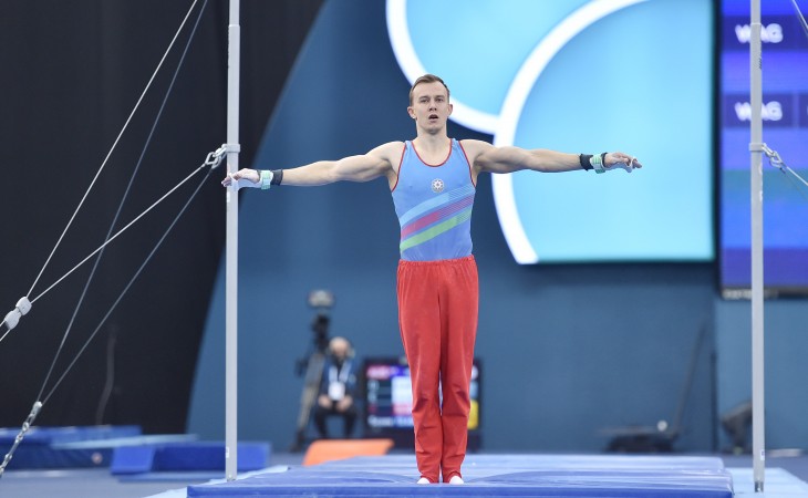 Azərbaycan gimnastı İvan Tixonov dünya kubokunda dəstəli at yarışlarında çıxışını başa vurub