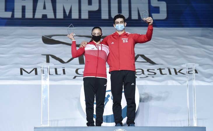 Bolqarıstan və Gürcüstan gimnastlarına ənənəvi “AGF Trophy” kuboku təqdim edilib