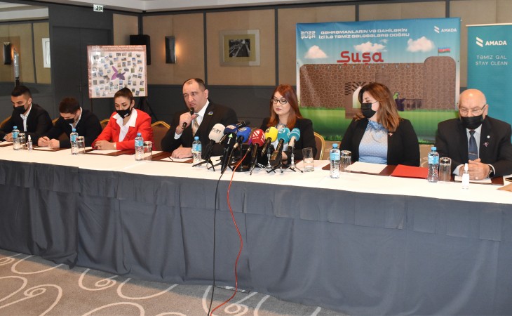 AMADA “Qəhrəmanların və dahilərin izi ilə təmiz qələbələrə doğru” adlı tədbir keçirib