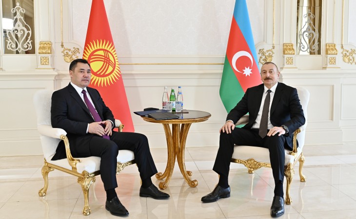 Azerbaijani, Kyrgyz presidents held one-on-one meeting