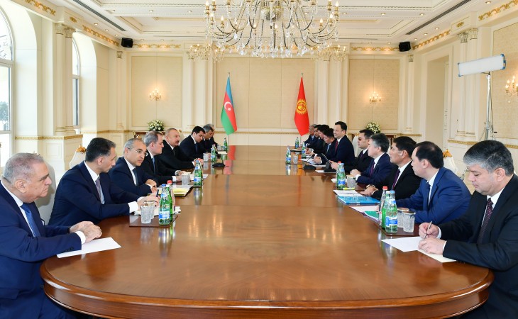 Azerbaijani, Kyrgyz presidents held expanded meeting