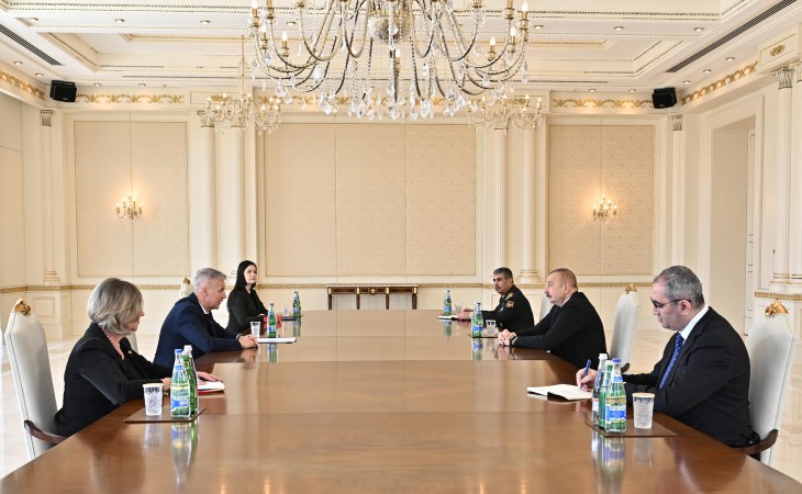 President Ilham Aliyev received Deputy Prime Minister of Latvia