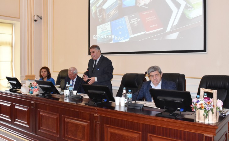 Dilçilik İnstitutunda professor Qəzənfər Kazımovun 85 illik yubileyi qeyd olunub