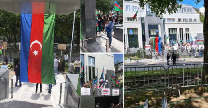 Azərbaycanın Belçikadakı səfirliyinin önündə ermənilərin icazəsiz aksiyası uğursuz alınıb