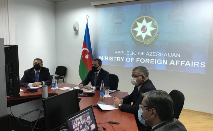 Xarici ölkələrdə ermənilərin təxribatçı fəaliyyəti ilə qarşılaşan diplomatik nümayəndəliklərimizin və konsulluqlarımızın rəhbərləri ilə videokonfrans formatında görüş keçirilib
