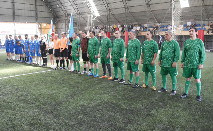 Deputatlarla I və II Qarabağ müharibələrində iştirak etmiş jurnalistlər arasında futbol üzrə yoldaşlıq oyunu keçirilib