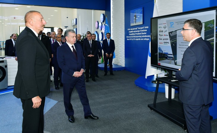 President Ilham Aliyev and President Shavkat Mirziyoyev viewed activity of Technopark LLC in Tashkent