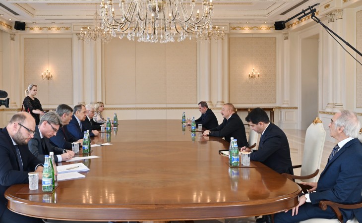 President Ilham Aliyev received Foreign Minister of Russia Sergey Lavrov