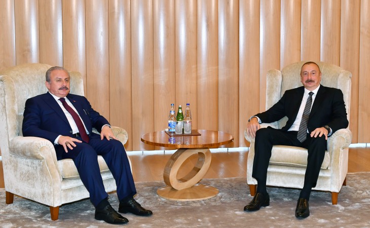 President Ilham Aliyev received Speaker of Grand National Assembly of Turkiye
