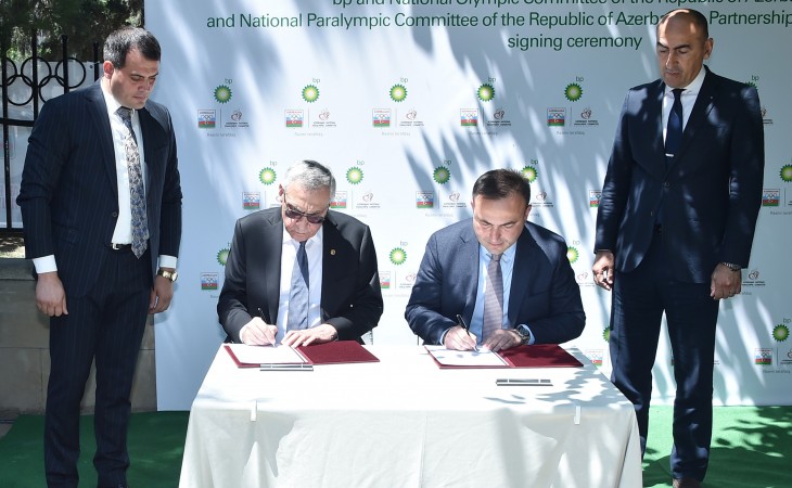 Подписано соглашение между компанией BP, Национальным олимпийским комитетом и Национальным паралимпийским комитетом Азербайджана
