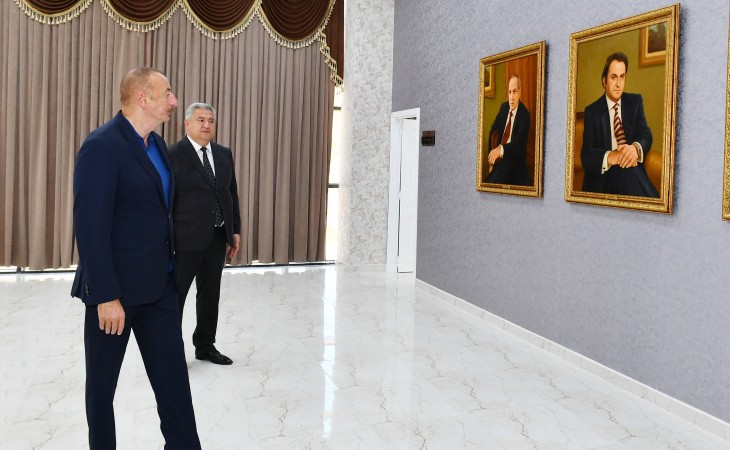 President Ilham Aliyev attended opening of Young Artists Center and Museum of State Symbols in Aghsu