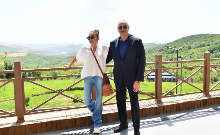 President Ilham Aliyev and First Lady Mehriban Aliyeva attended inauguration of “Basgal Resort & Spa” hotel in Ismayilli