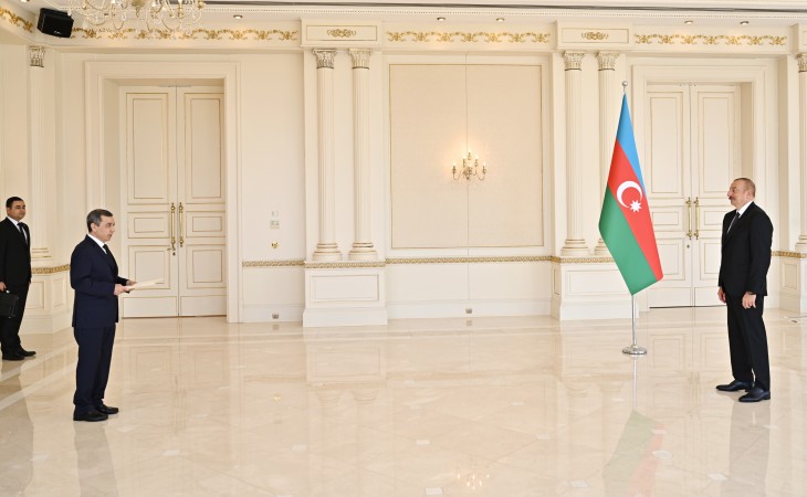 President Ilham Aliyev received credentials of incoming Turkmen ambassador