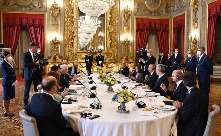 President Ilham Aliyev met with President of Italy Sergio Mattarella in Rome