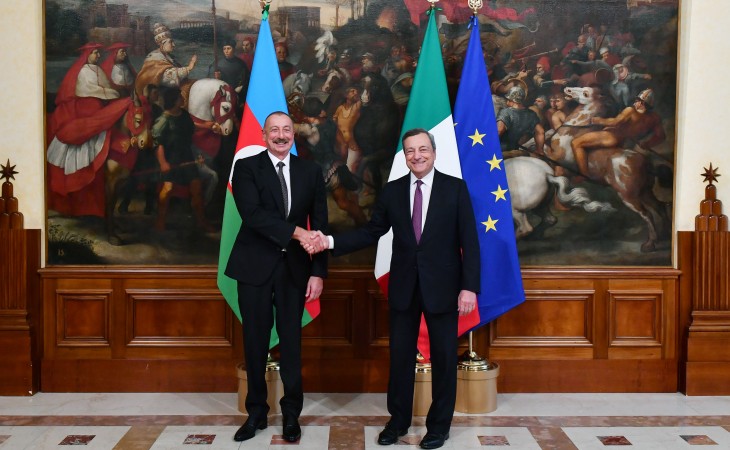 President Ilham Aliyev met with President of Council of Ministers of Italy Mario Draghi