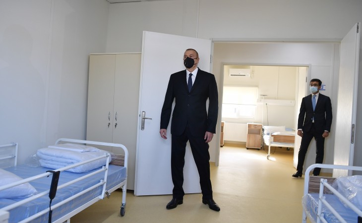 Modular hospital for treatment of coronavirus patients opened in Gobustan