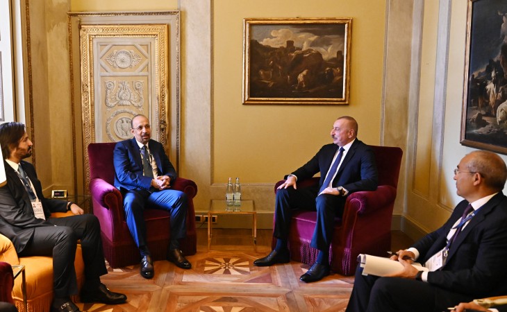 President Ilham Aliyev met with Minister of Investment of Saudi Arabia in Cernobbio, Italy