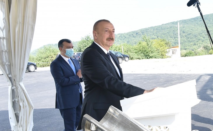 President Ilham Aliyev attended groundbreaking ceremony for “DOST Evi” Creative, Exhibition and Sales Center in Ismayilli