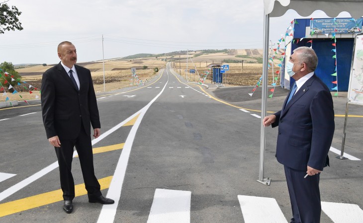 President Ilham Aliyev inaugurated newly reconstructed Mughanli-Ismayilli-Tazakand-Aghbulag-Goshakand highway