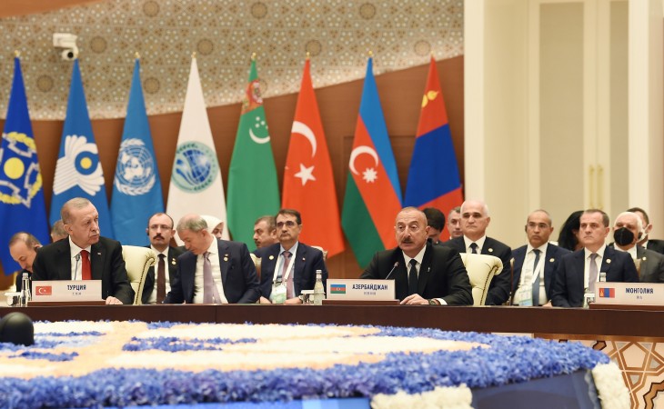 Shanghai Cooperation Organization member states Summit gets underway in Samarkand President Ilham Aliyev made a speech at the Summit