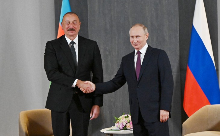 President Ilham Aliyev met with President of Russia Vladimir Putin in Samarkand