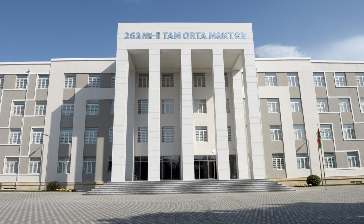 Xətai rayonunda 263 nömrəli tam orta məktəb kompleksi istifadəyə verilib