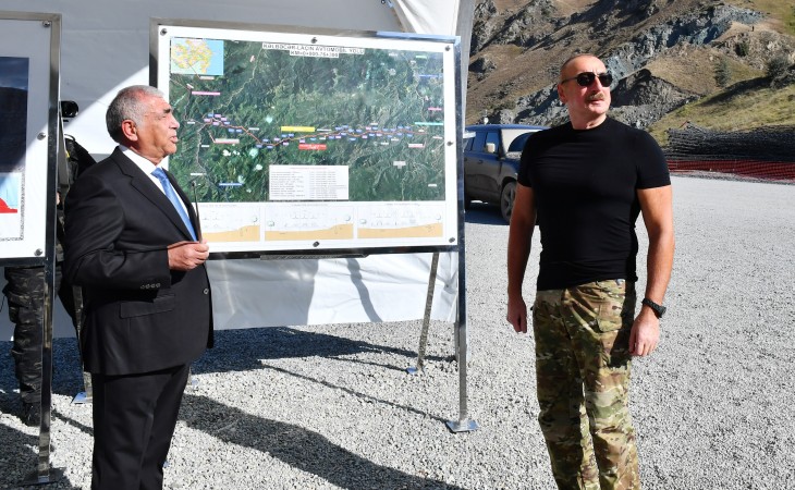 President Ilham Aliyev visited Lachin district The head of state viewed newly-built tunnel on Kalbajar-Lachin highway