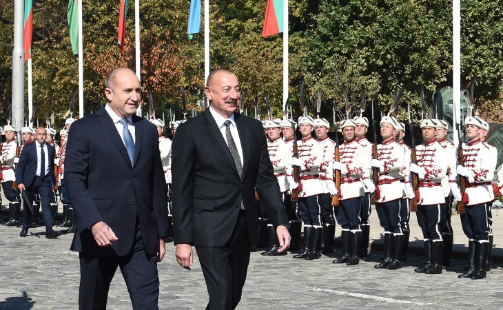 Official welcome ceremony was held for President Ilham Aliyev in Sofia