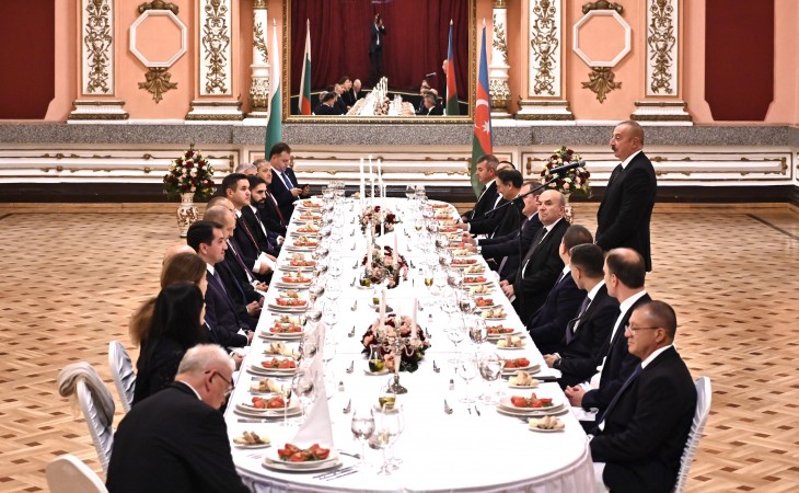 Official dinner was hosted in honor of President Ilham Aliyev