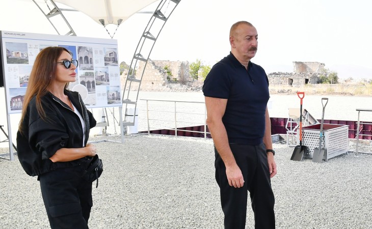 President Ilham Aliyev and First Lady Mehriban Aliyeva visited Aghdam district