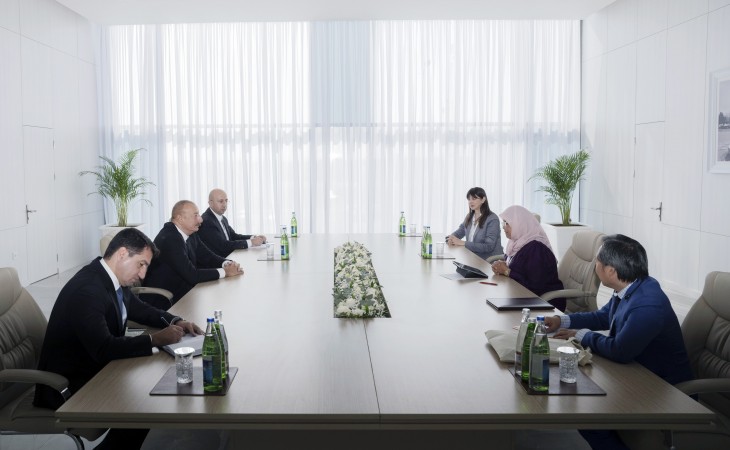 Presidentr Ilham Aliyev received Executive Director of UN Human Settlements Programme
