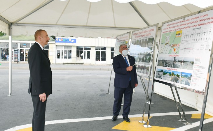 Prezident İlham Əliyev Əmirvan-Vəndam avtomobil yolunun açılışında iştirak edib