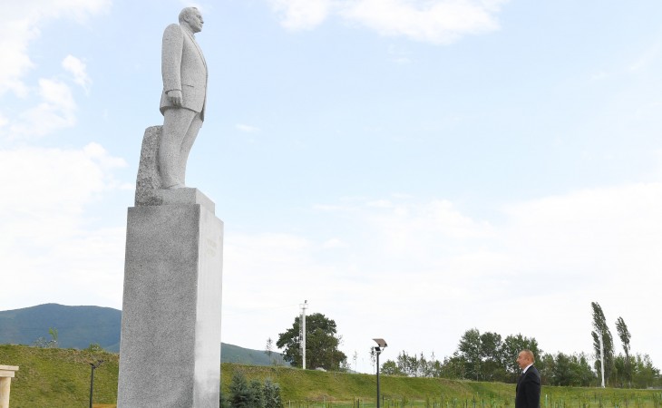 President Ilham Aliyev arrived in Shaki