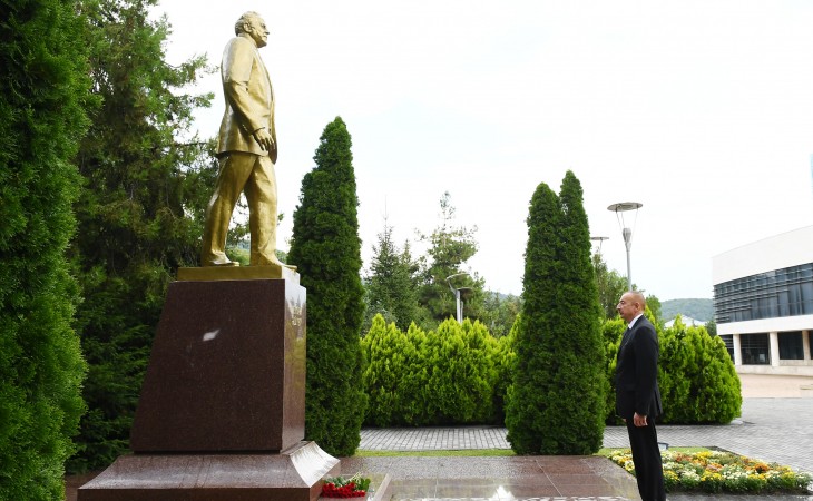 President Ilham Aliyev arrived in Gabala district