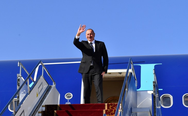 President Ilham Aliyev completed his state visit to Kyrgyzstan